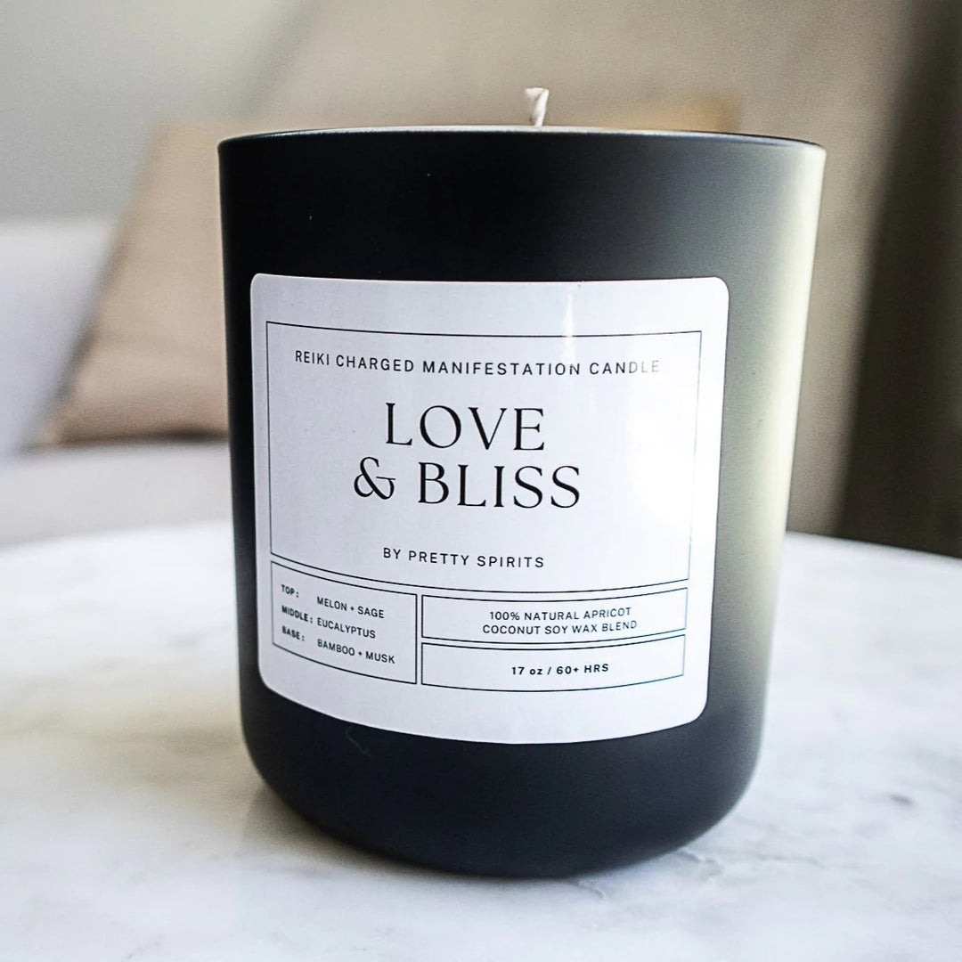 LOVE & BLISS CANDLE - 17oz - Kingfisher Road - Online Boutique