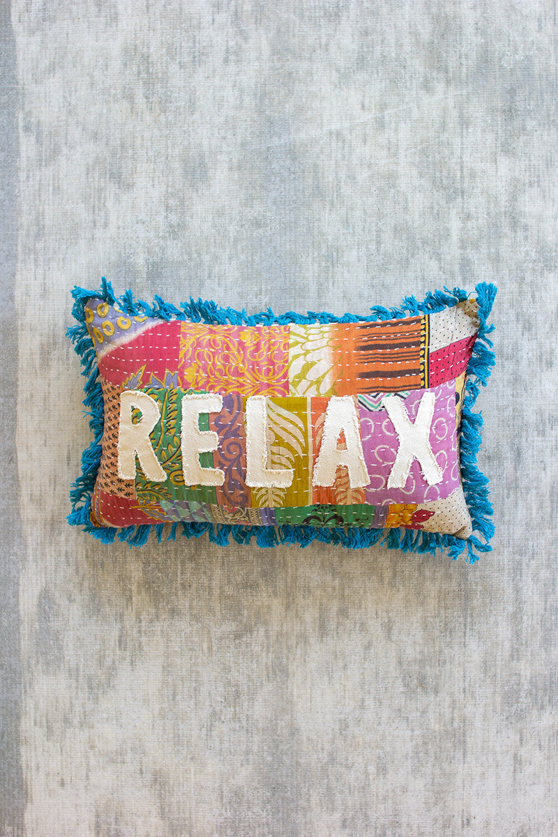 RELAX KANTHA PILLOW - Kingfisher Road - Online Boutique
