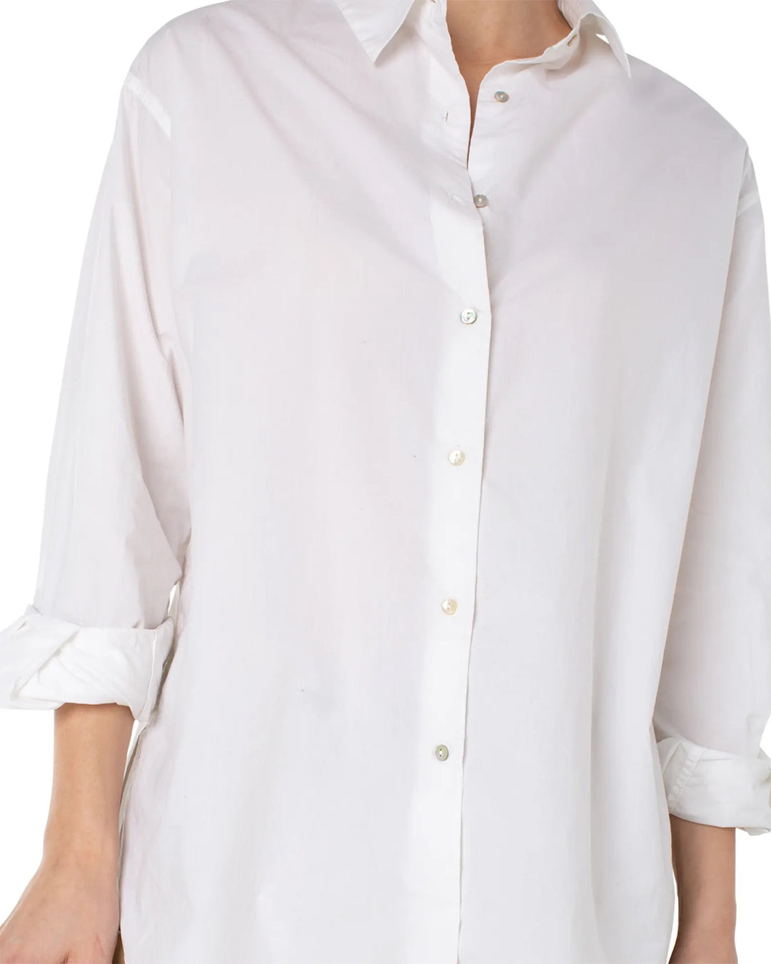 THE GREAT WHITE BUTTON-DOWN L/S TOP - BRILLIANT WHITE - Kingfisher Road - Online Boutique