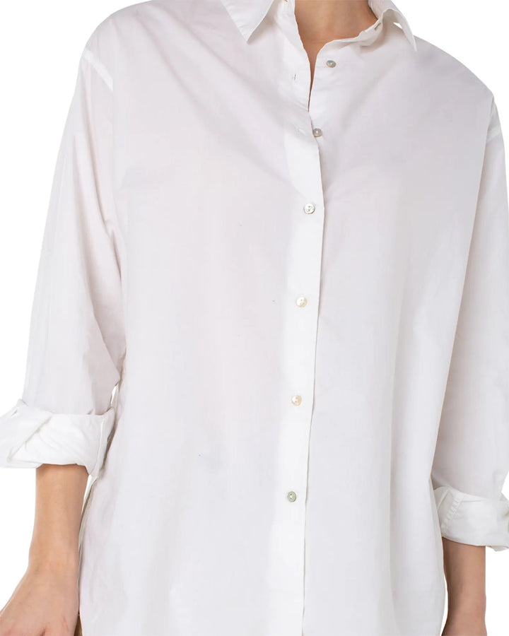 THE GREAT WHITE BUTTON-DOWN L/S TOP - BRILLIANT WHITE - Kingfisher Road - Online Boutique