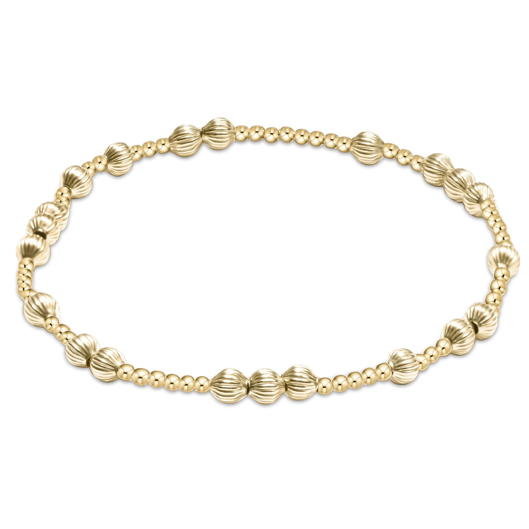 HOPE UNWRITTEN DIGNITY 4MM BEAD BRACELET-GOLD - Kingfisher Road - Online Boutique