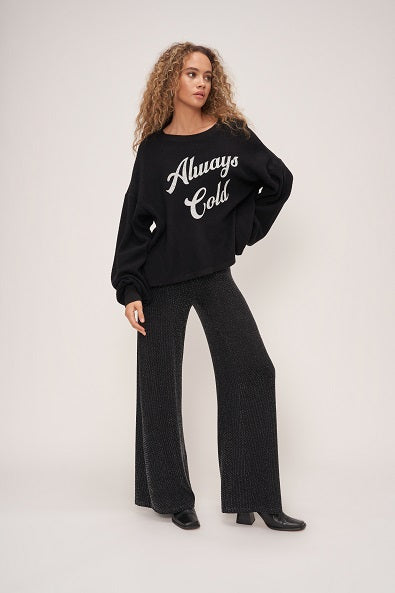 ALWAYS COLD SWEATSHIRT - BLACK - Kingfisher Road - Online Boutique