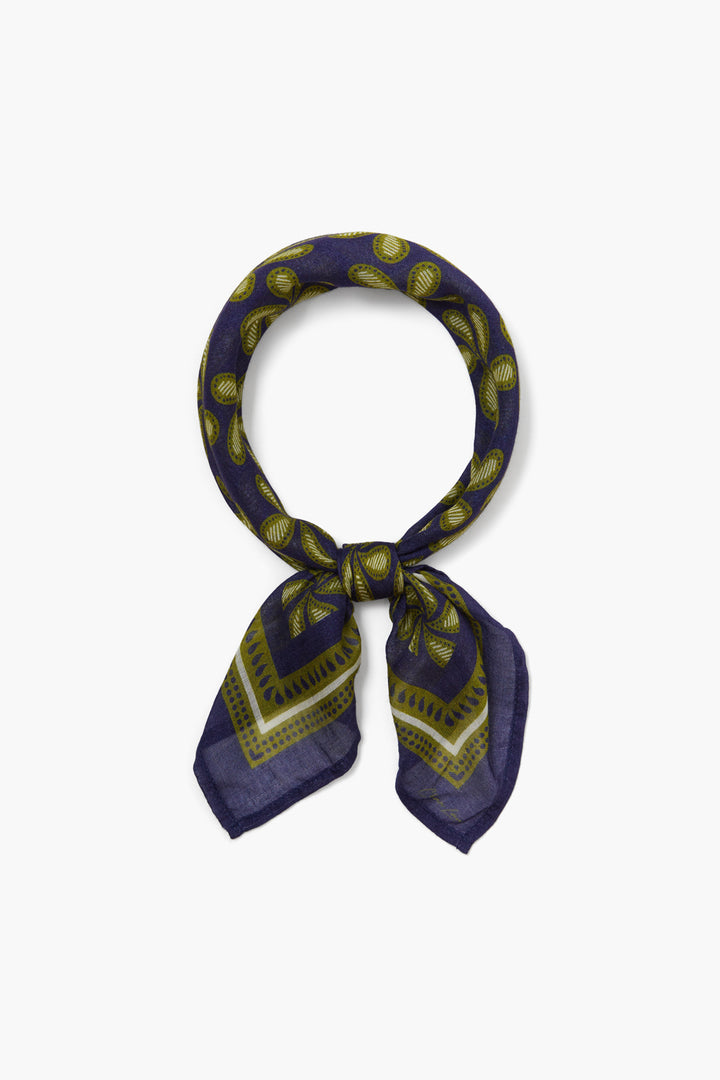 PAISLEY PRINTED BANDANA - DEEP COBALT - Kingfisher Road - Online Boutique