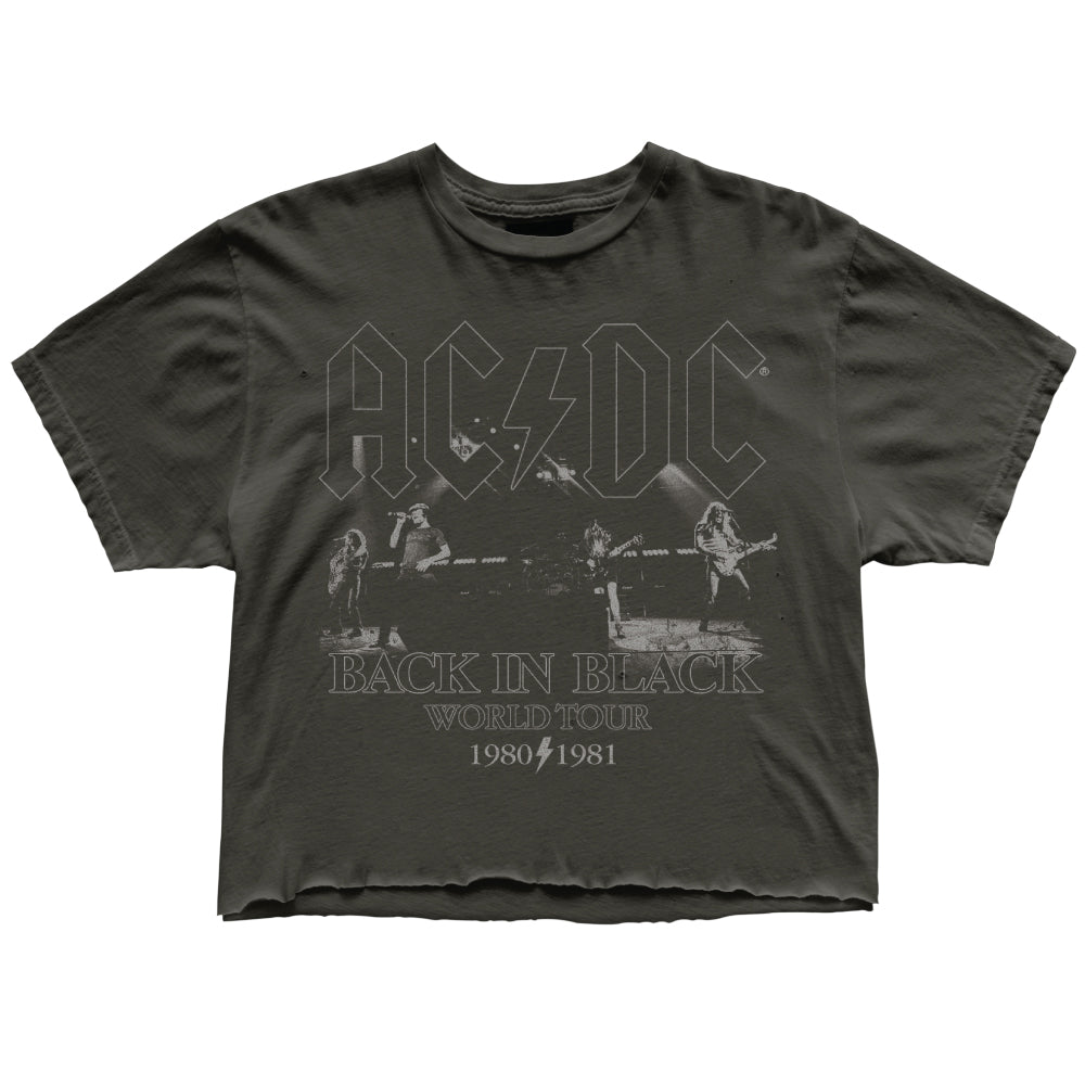 AC/DC BACK IN BLACK-VINTAGE BLACK - Kingfisher Road - Online Boutique