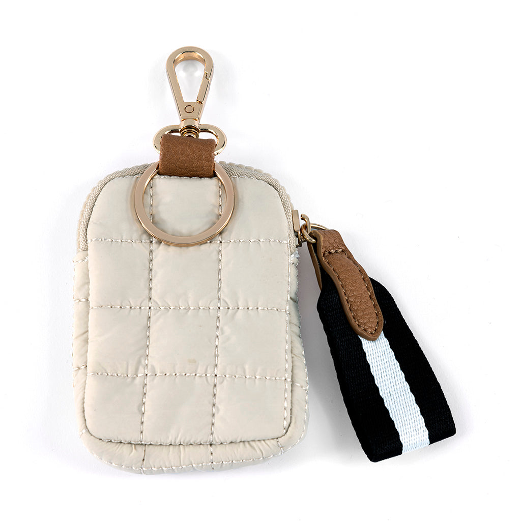 EZRA CLIP-ON POUCH - IVORY - Kingfisher Road - Online Boutique