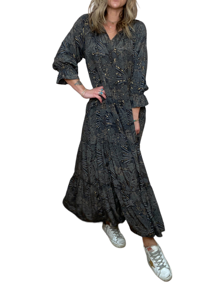 BLACK TIERED PRAIRIE DRESS - Kingfisher Road - Online Boutique