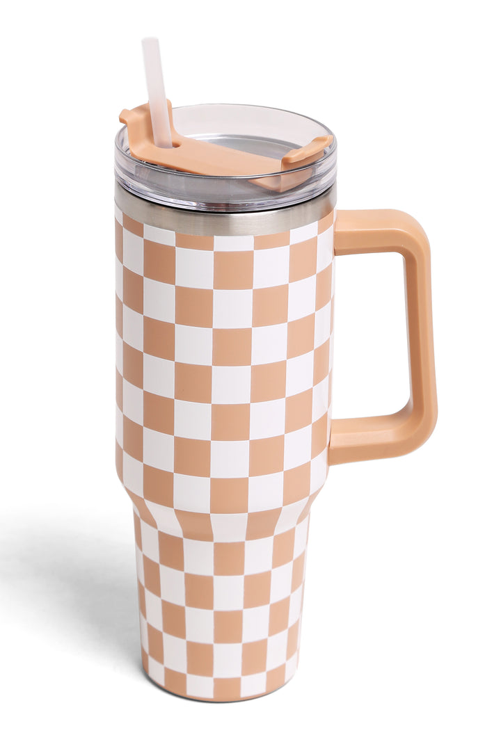 CHECKERED TUMBLER - Kingfisher Road - Online Boutique