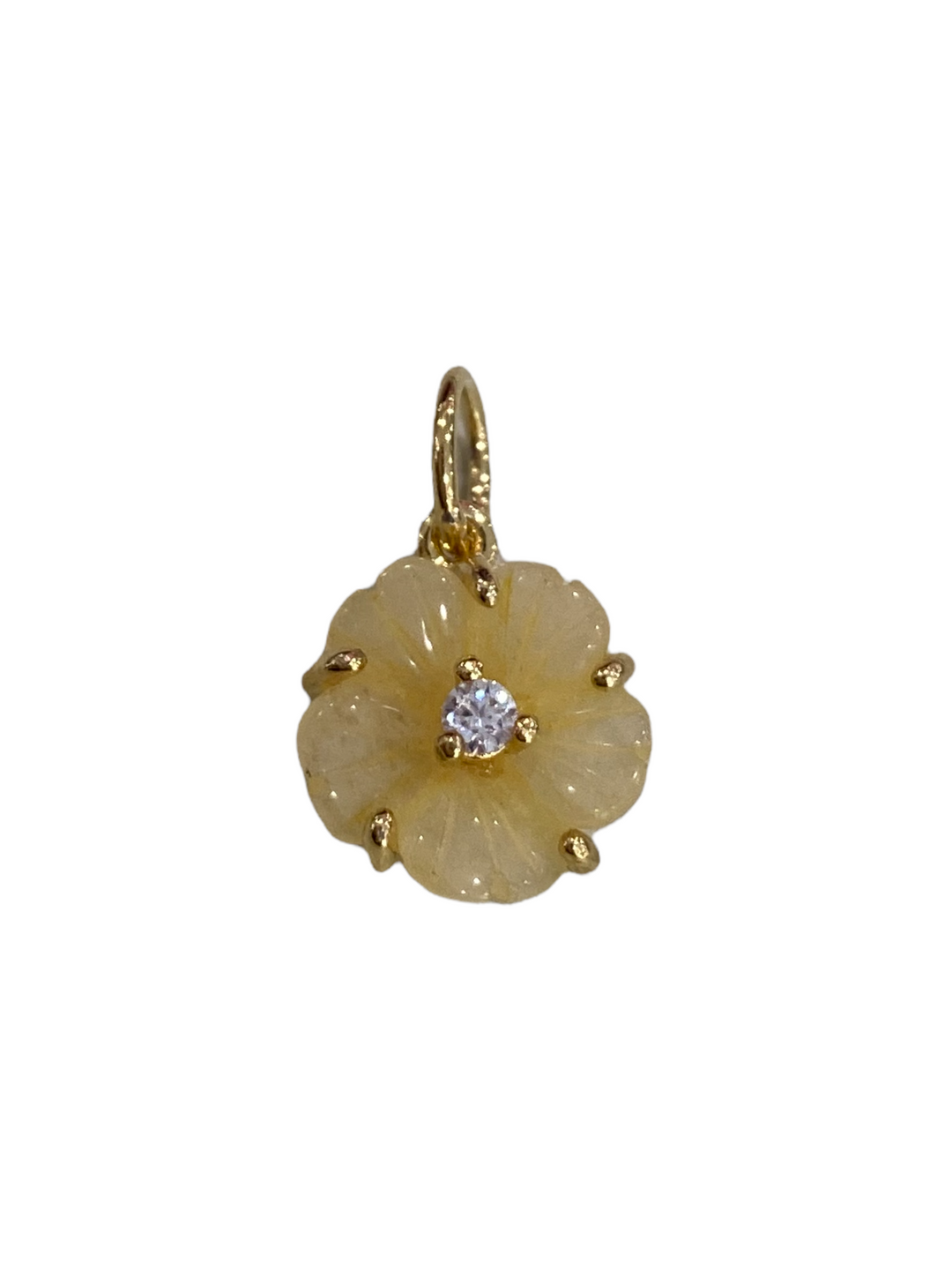 GOLD YELLOW FLOWER CHARM - Kingfisher Road - Online Boutique