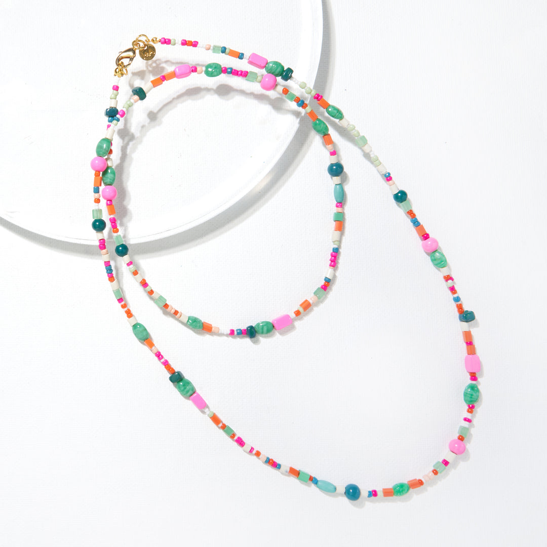 38" RAINBOW MIX NECKLACE - Kingfisher Road - Online Boutique