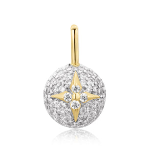 PAVÉ STAR SPHERE CHARM-GOLD - Kingfisher Road - Online Boutique