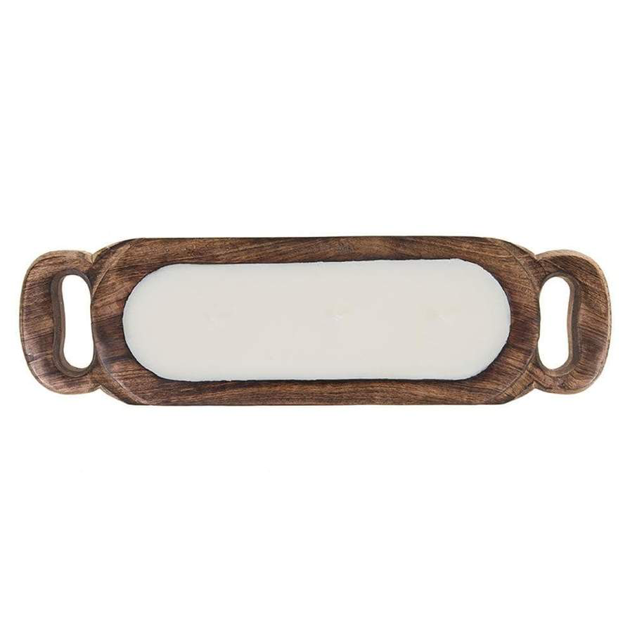 SM WOOD TRAY-GRAPEFRUIT PINE - Kingfisher Road - Online Boutique