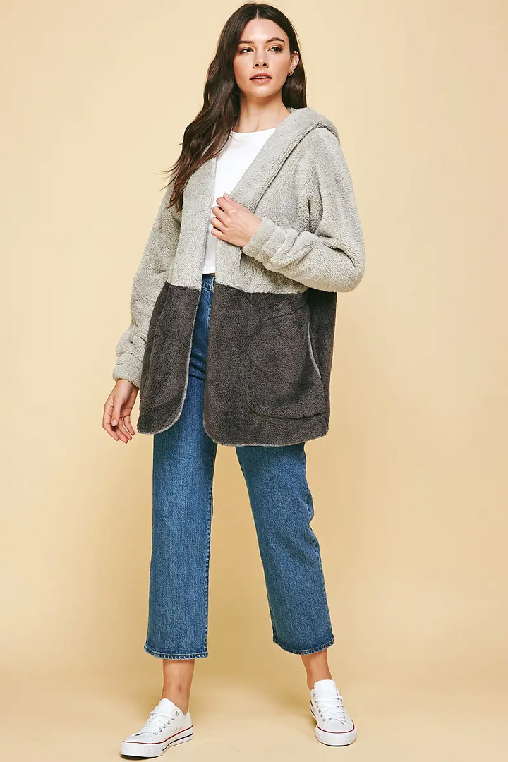 ULTRA SOFT SHERPA STYLE JACKET - Kingfisher Road - Online Boutique