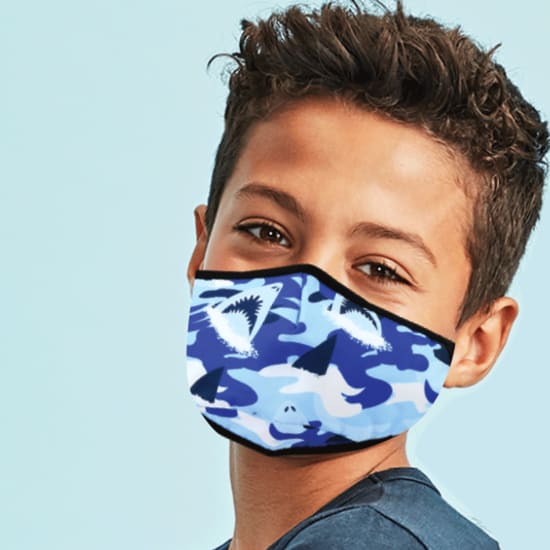 SHARK FACE COVERING-CHILDREN'S - Kingfisher Road - Online Boutique