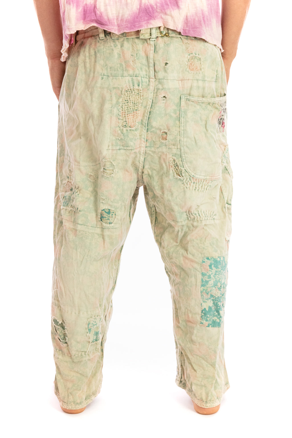 AUDIE OVERALLS TROUSERS - SEA FLOWER - Kingfisher Road - Online Boutique