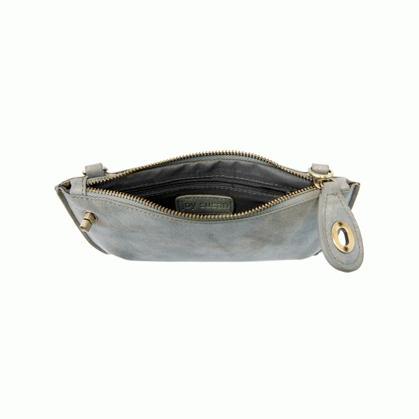 LUX CROSSBODY WRISTLET & CLUTCH-MINERAL BLUE - Kingfisher Road - Online Boutique