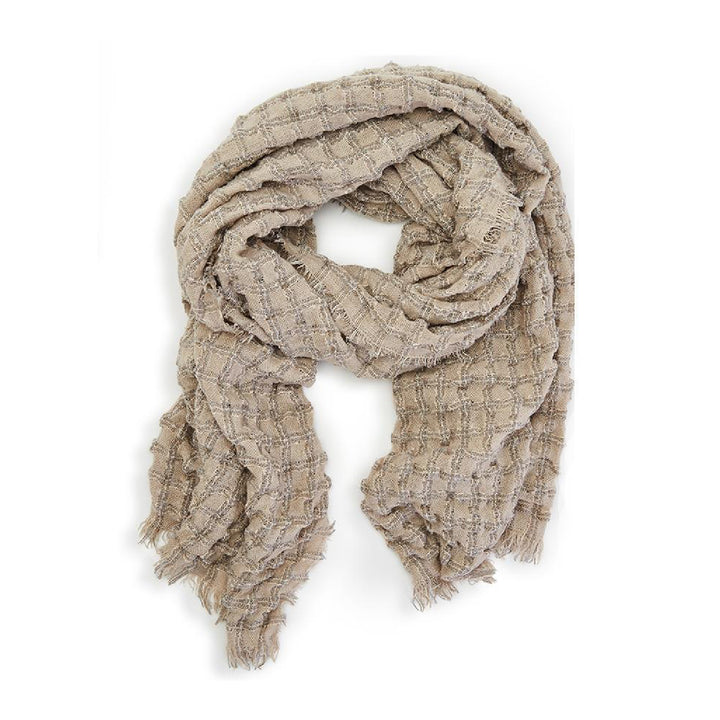 SOFT TEXTURED PLAID SCARF - Kingfisher Road - Online Boutique