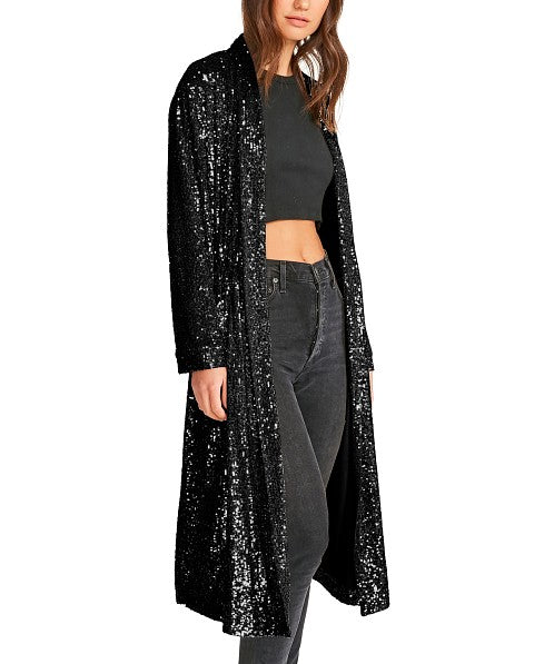 BLACK SHOW STOPPER DUSTER - Kingfisher Road - Online Boutique