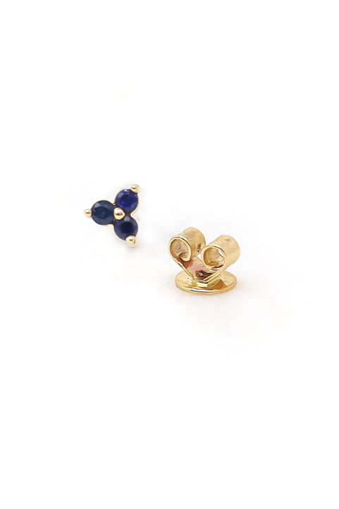 THREE SAPPHIRE STUD - Kingfisher Road - Online Boutique