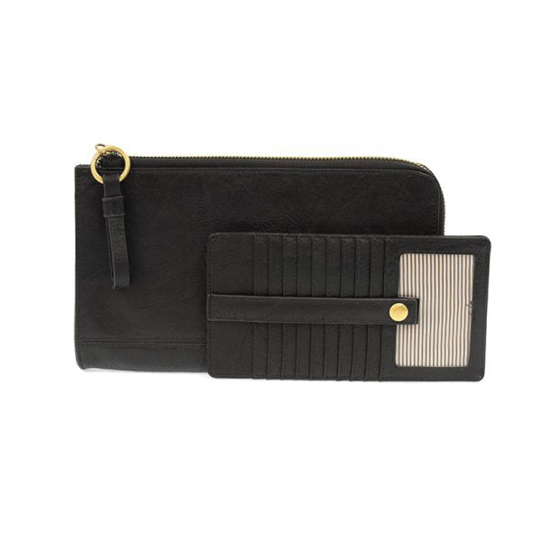 KARINA CONVERTIBLE WRISTLET & WALLET-BLACK - Kingfisher Road - Online Boutique