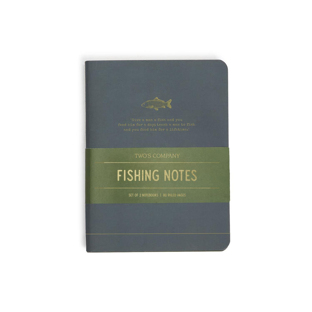 FISHING NOTEBOOK W/SAYING ON COVER - Kingfisher Road - Online Boutique