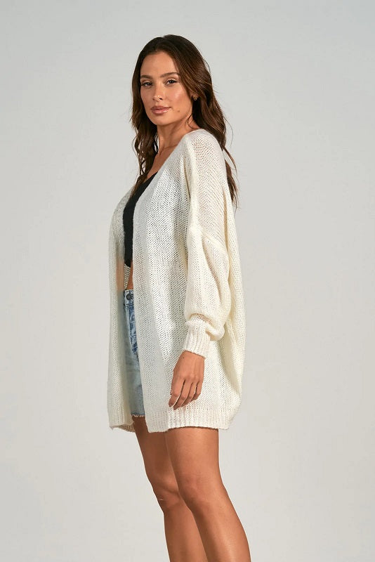 CARDIGAN - WHITE HAPPY FACE - Kingfisher Road - Online Boutique