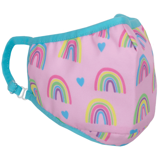 RAINBOW/HEARTS FACE COVERING-CHILDREN'S - Kingfisher Road - Online Boutique