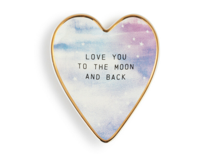 MOON & BACK ART HEART TRINKET DISH - Kingfisher Road - Online Boutique