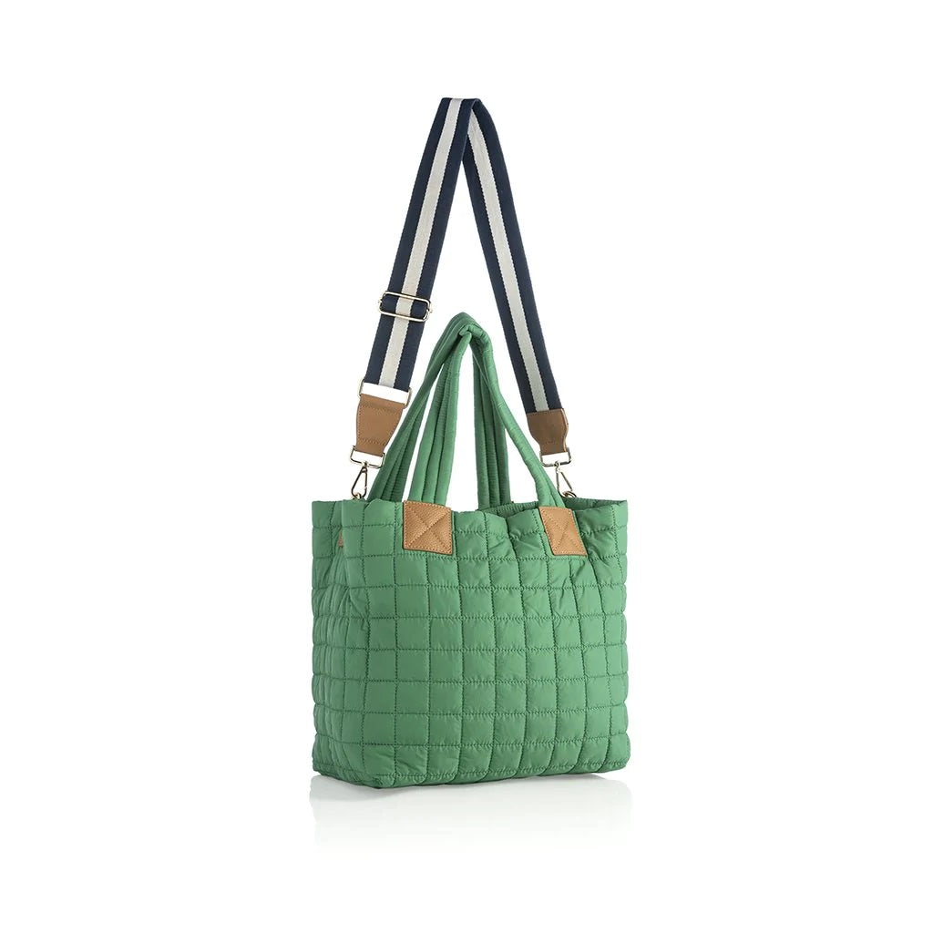 EZRA TOTE BAG - GREEN - Kingfisher Road - Online Boutique
