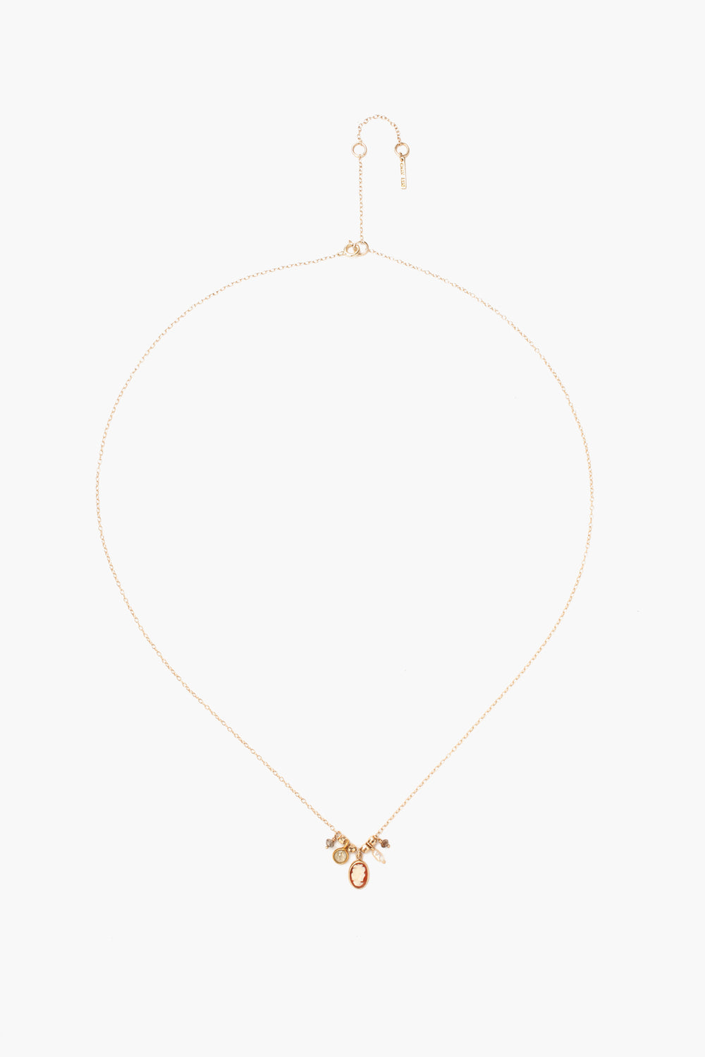 YELLOW GOLD MIX STONE PENDANT NECKLACE - Kingfisher Road - Online Boutique