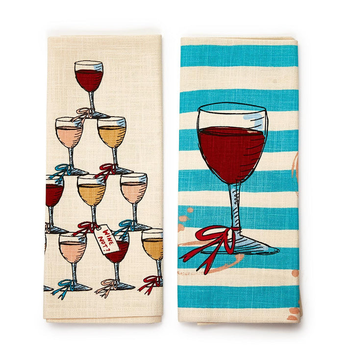 TEA TIME DISH TOWEL SET OF 2 - Kingfisher Road - Online Boutique