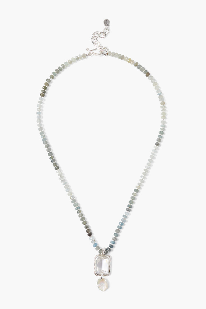 MOSS AQUAMARINE OMBRE NECKLACE - Kingfisher Road - Online Boutique