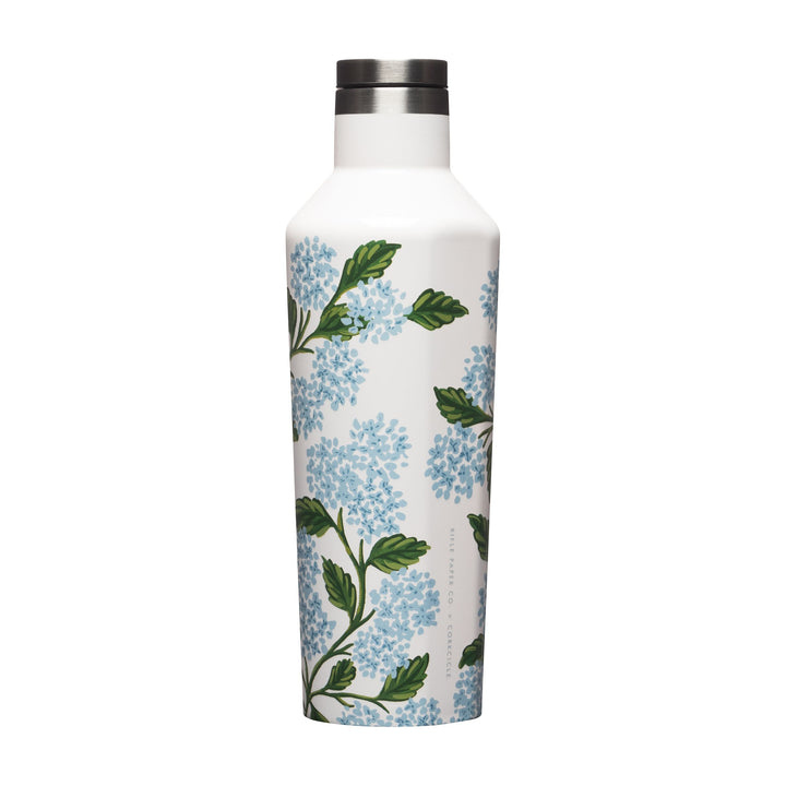 16oz CANTEEN-GLOSS BLUE HYDRANGEA - Kingfisher Road - Online Boutique