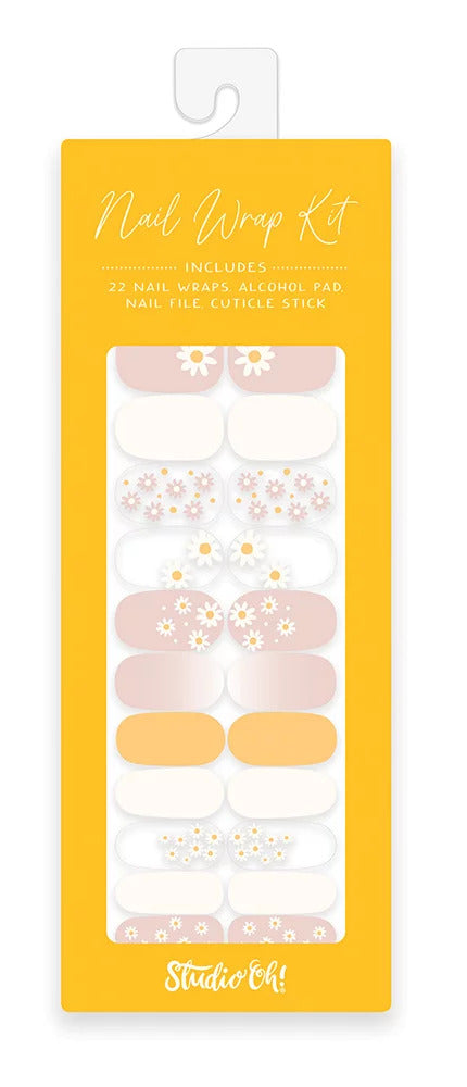NAIL WRAP KITS-DITZY DAISIES - Kingfisher Road - Online Boutique