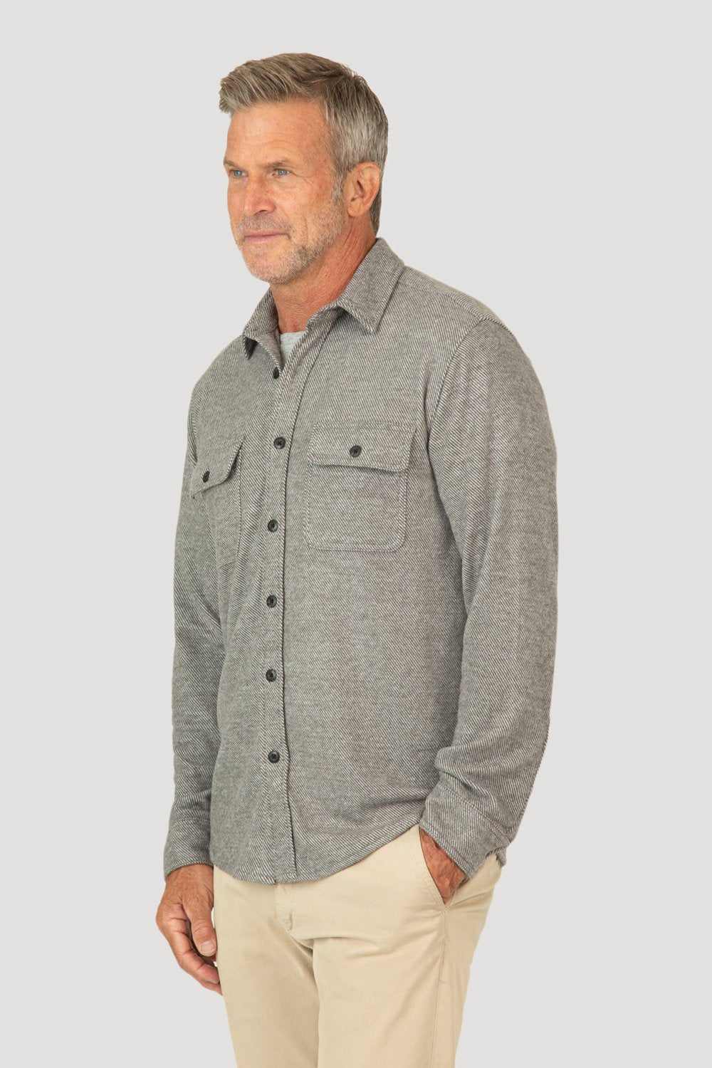 TWILL LONG SLEEVE 2 POCKET SHIRT - Kingfisher Road - Online Boutique