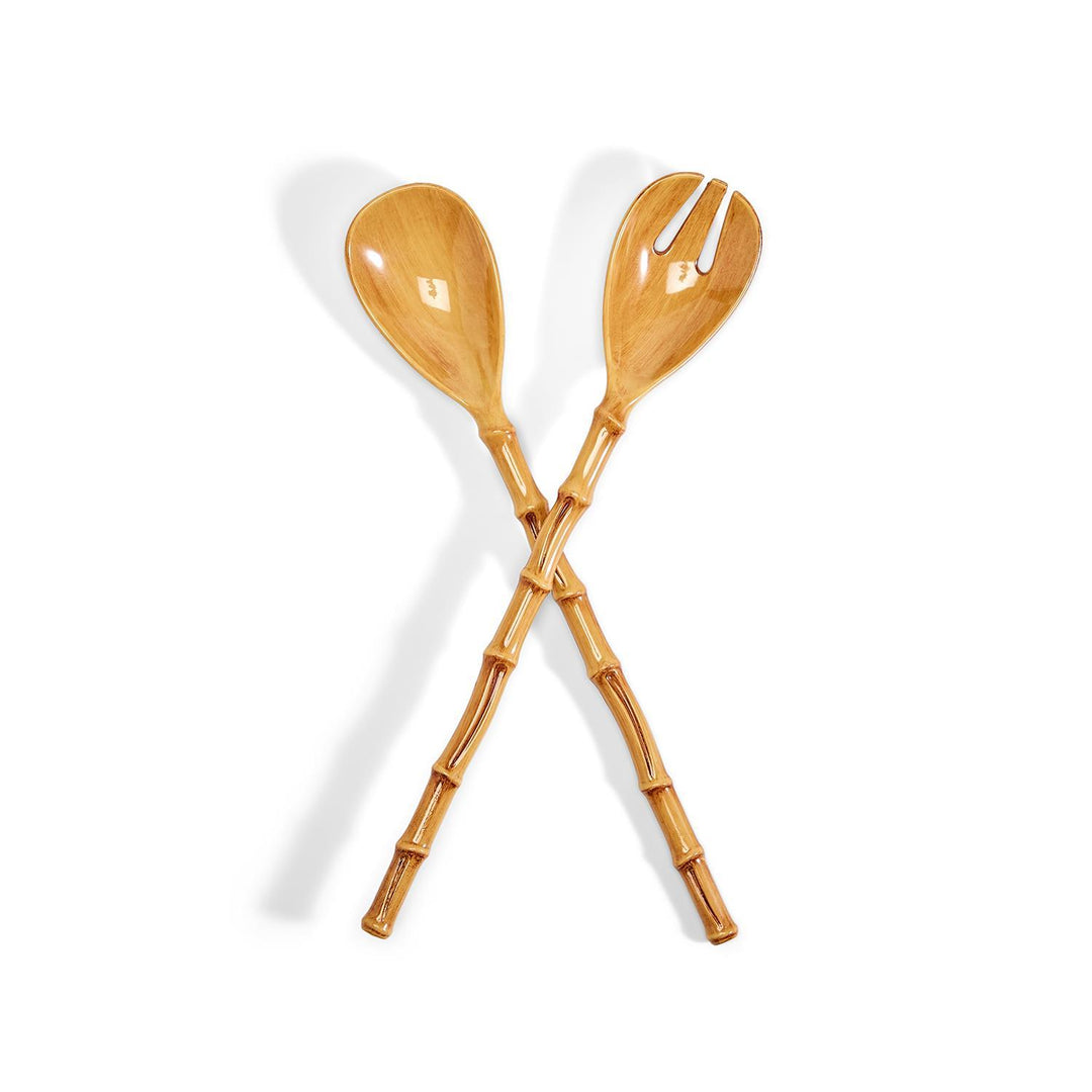 BAMBOO TOUCH ACCENT SALAD SERVERS - Kingfisher Road - Online Boutique