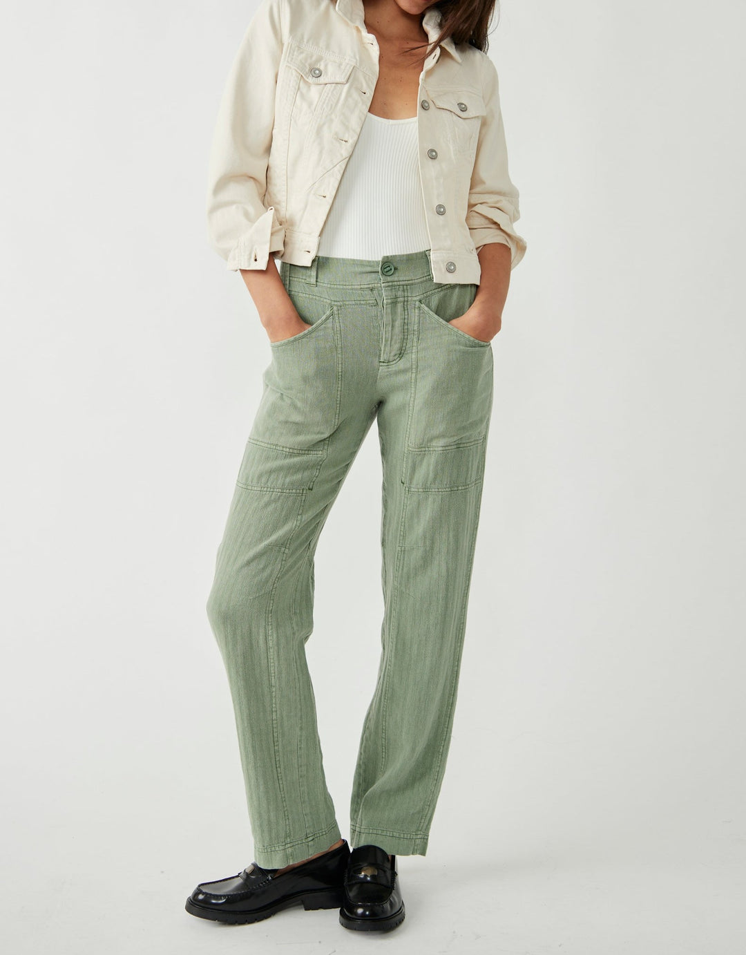 BIG HIT SLOUCH PANT - OLIVE GREEN