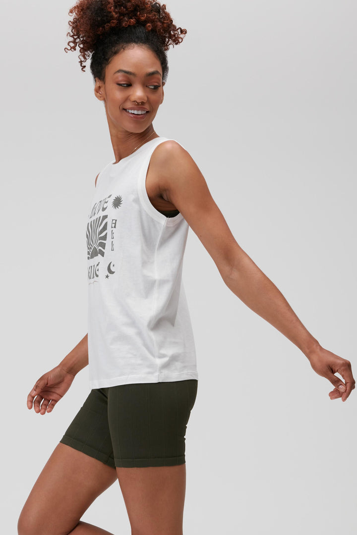 ALL BEINGS ESSENTIAL TANK - STONE - Kingfisher Road - Online Boutique