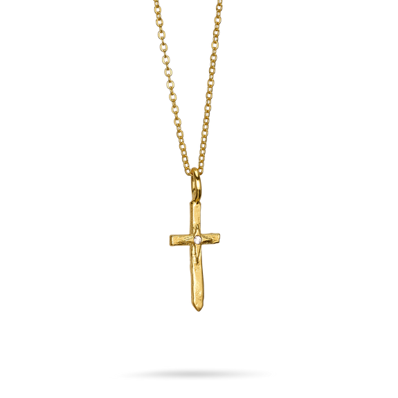PEACEMAKER CROSS NECKLACE-GOLD - Kingfisher Road - Online Boutique