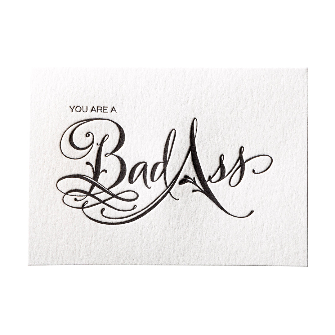 CALLIGRAPHY BAD ASS BIRTHDAY - Kingfisher Road - Online Boutique