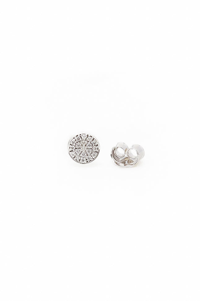 .045ct DIAMOND ROUND DISK STUD - Kingfisher Road - Online Boutique