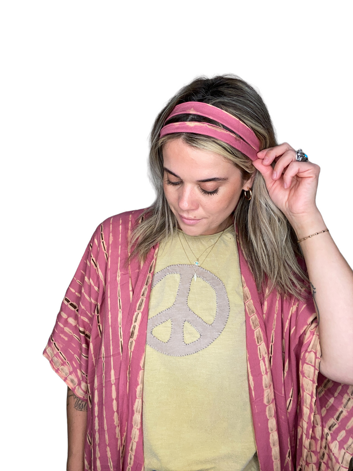 CALLIOPE DUSTER - BLUSH SHIBORI - Kingfisher Road - Online Boutique