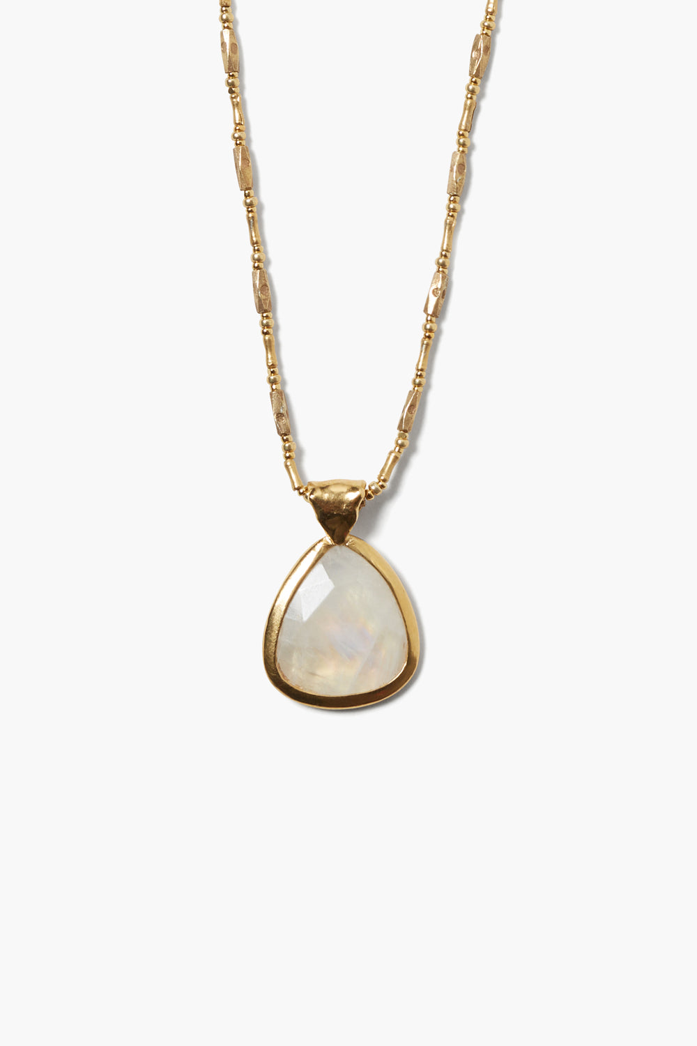 WRAPPED MOONSTONE NECKLACE-MOONSTONE - Kingfisher Road - Online Boutique