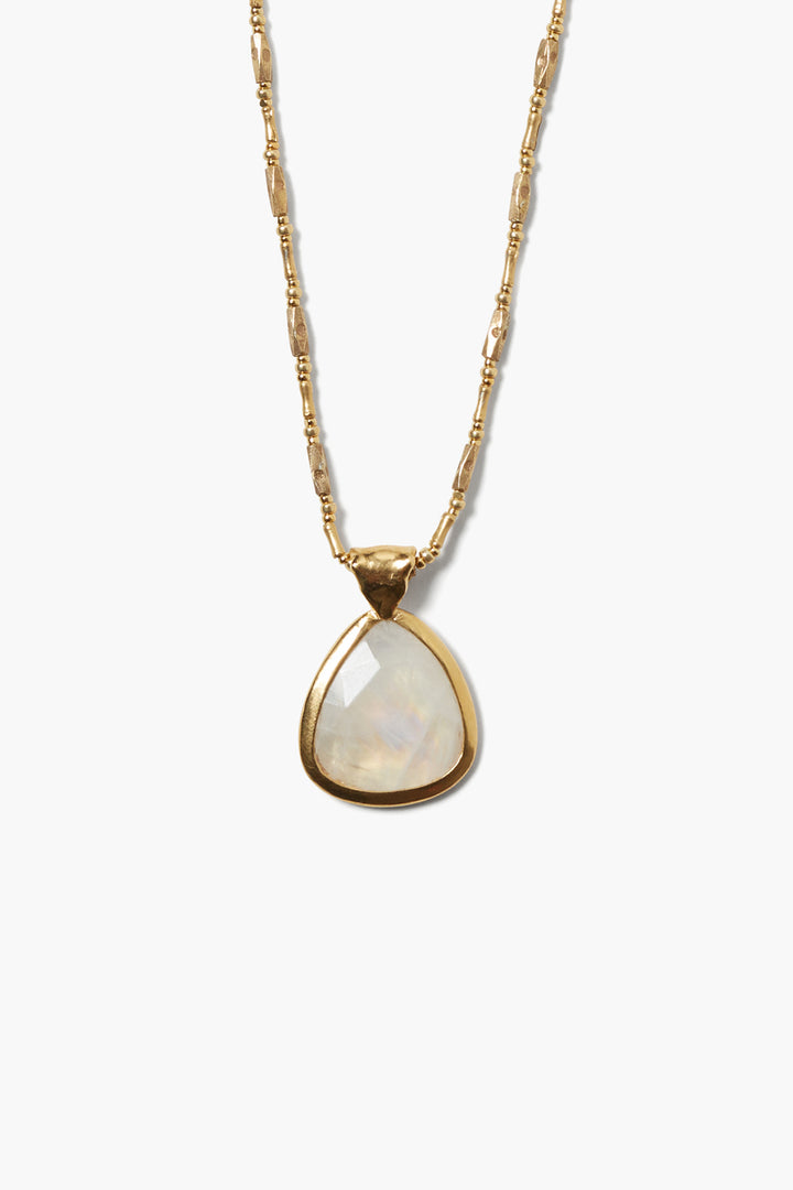 WRAPPED MOONSTONE NECKLACE-MOONSTONE - Kingfisher Road - Online Boutique