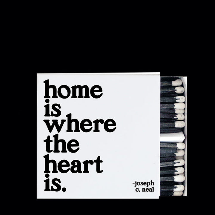 HOME IS WHERE THE HEART IS MATCHBOX - Kingfisher Road - Online Boutique