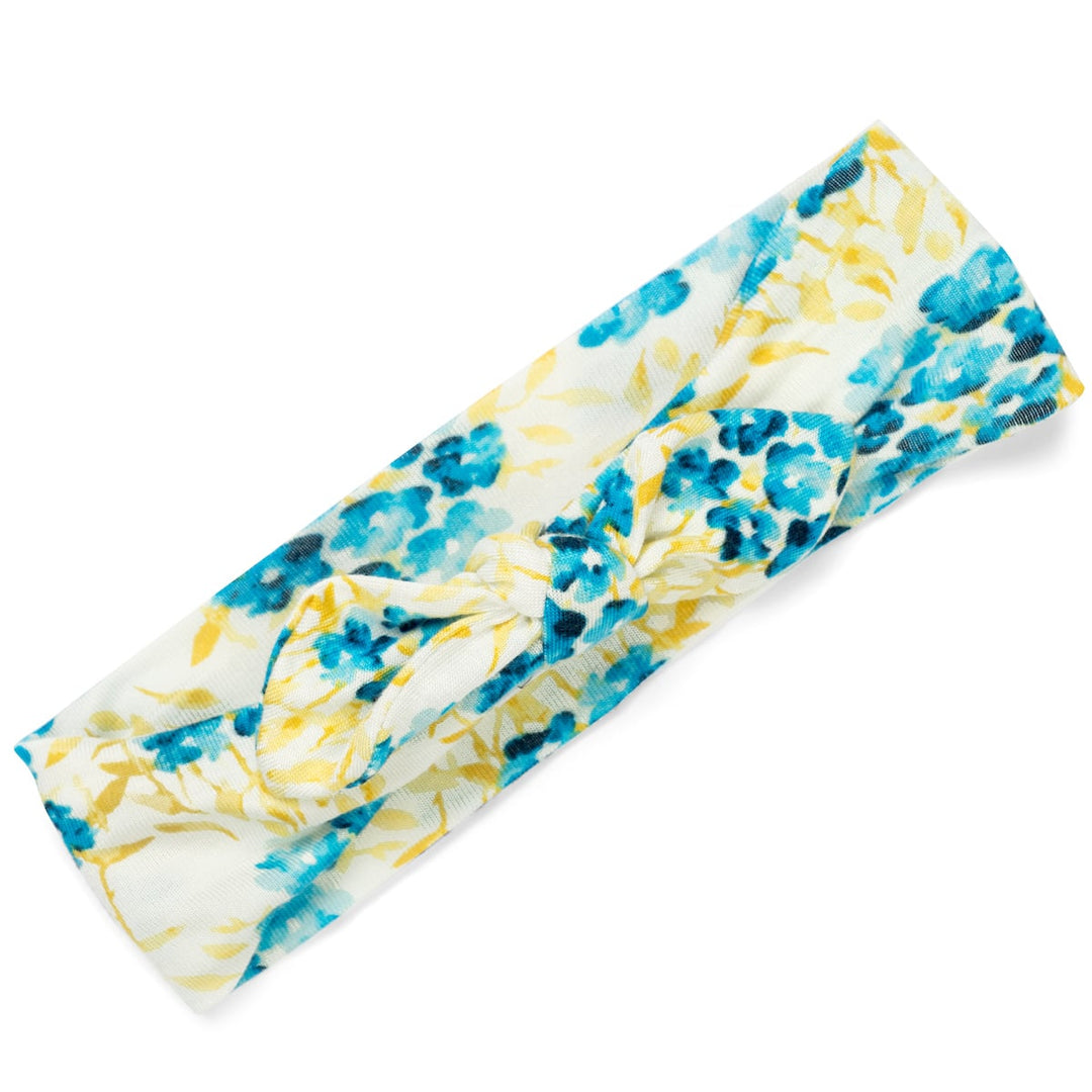 SKY FLORAL BAMBOO HEADBAND - Kingfisher Road - Online Boutique