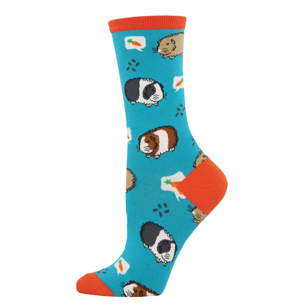 GUINEA PIGS CREW SOCKS-TURQUOISE - Kingfisher Road - Online Boutique