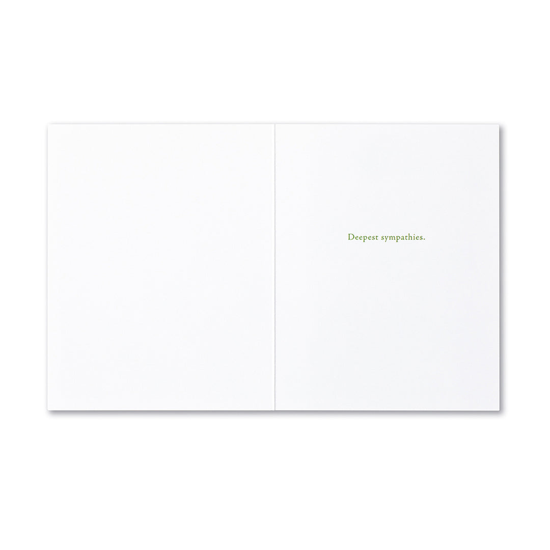 "Life starts with love..." Sympathy Card - Kingfisher Road - Online Boutique