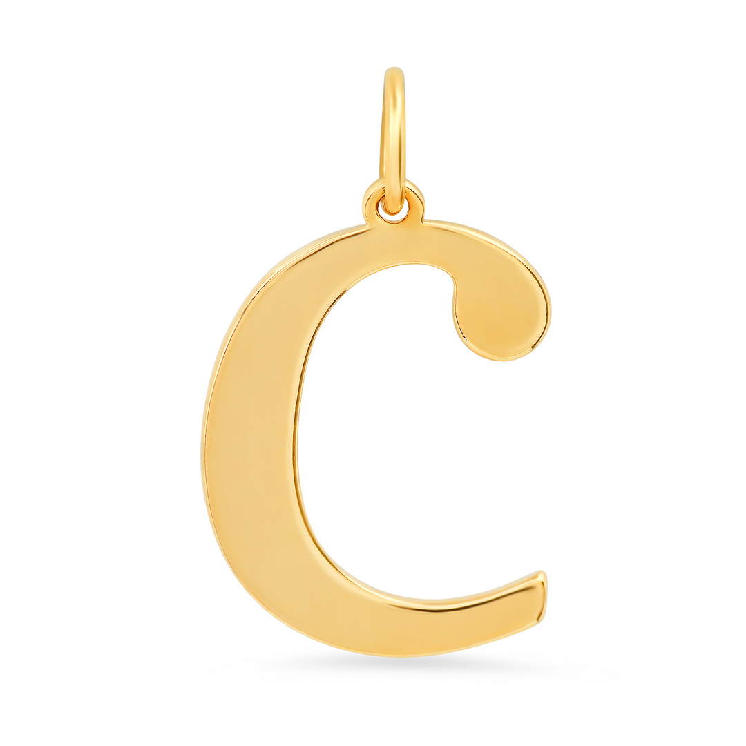 GOLD LOWERCASE INITIAL CHARM - Kingfisher Road - Online Boutique