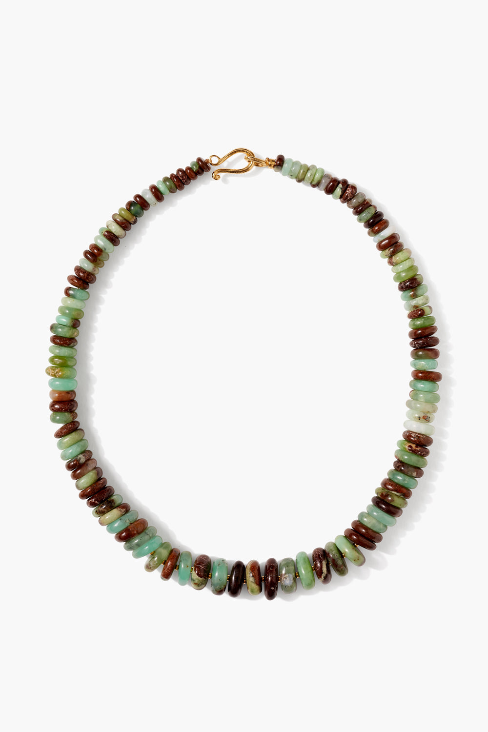 CHRYSOPRASE GRADUATED STONE NECKLACE - Kingfisher Road - Online Boutique