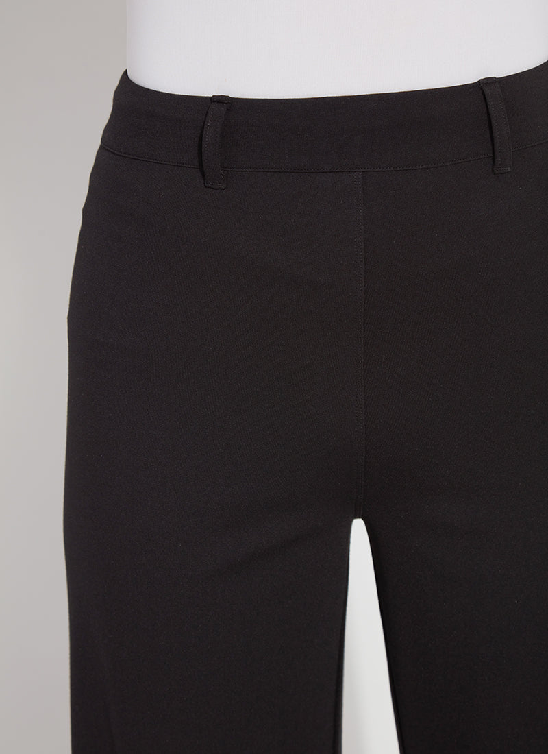 ERIN HI WAIST WIDE LEG PONTE-BLACK - Kingfisher Road - Online Boutique